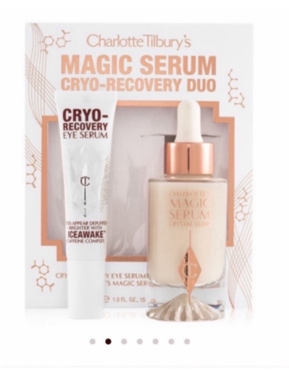 Charlotte Tilbury Magic Serum with Vitamin C and Cryo-Recovery eye serum set